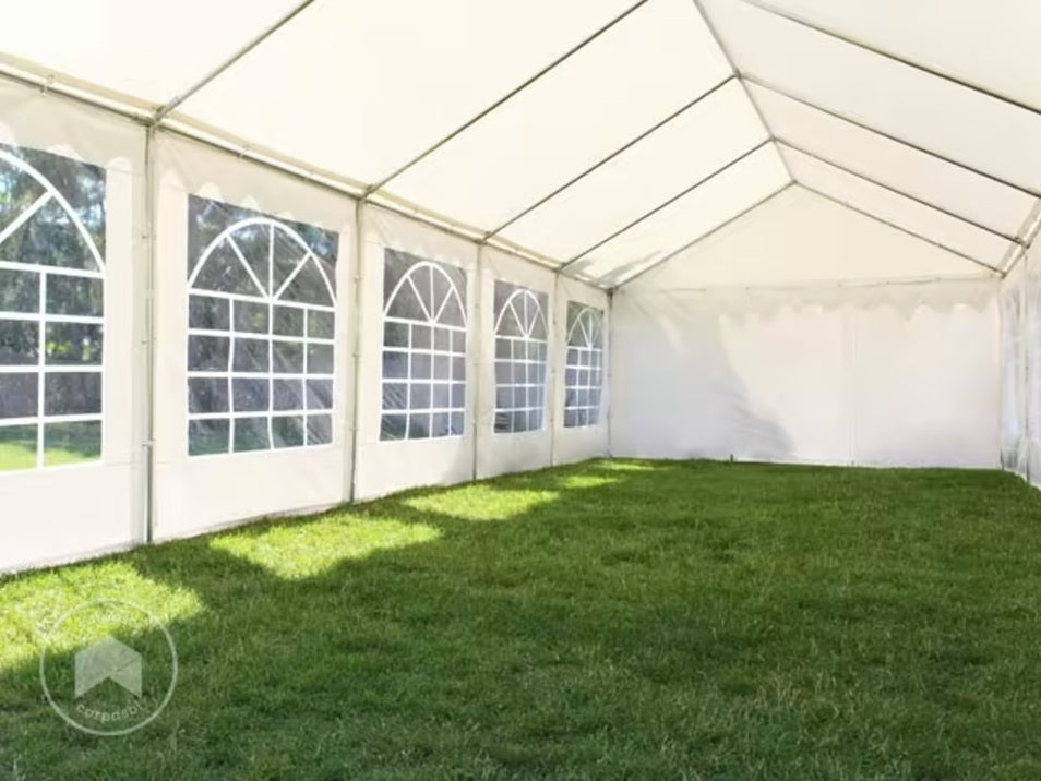 Carpa 4x8m, PE 350, blanco