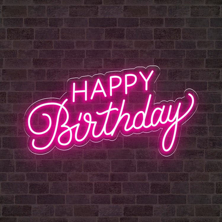 Neón Happy Birthday