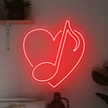 Neón corazón musical