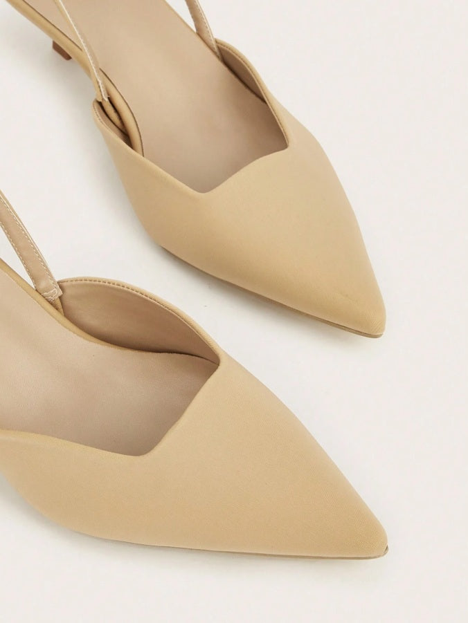 Champagne Box-type instep Mules