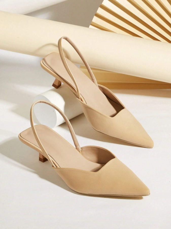 Champagne Box-type instep Mules