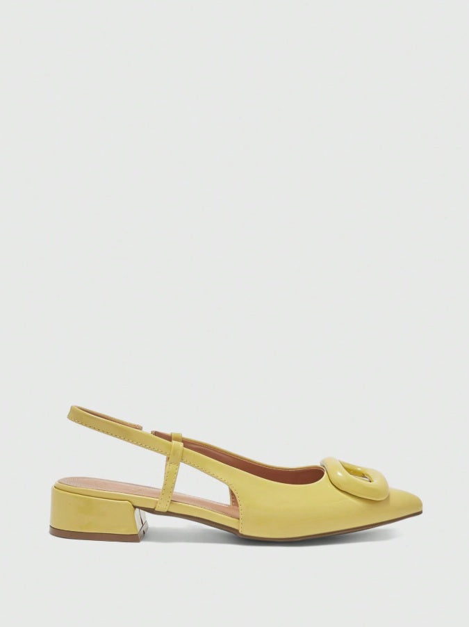 Pistachio t-strap mary jane bagel sandals