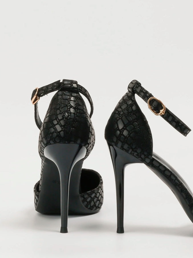Genuine crocodile D´Orsay heels