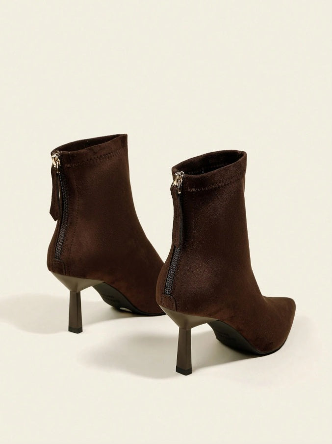 High slim sock heels
