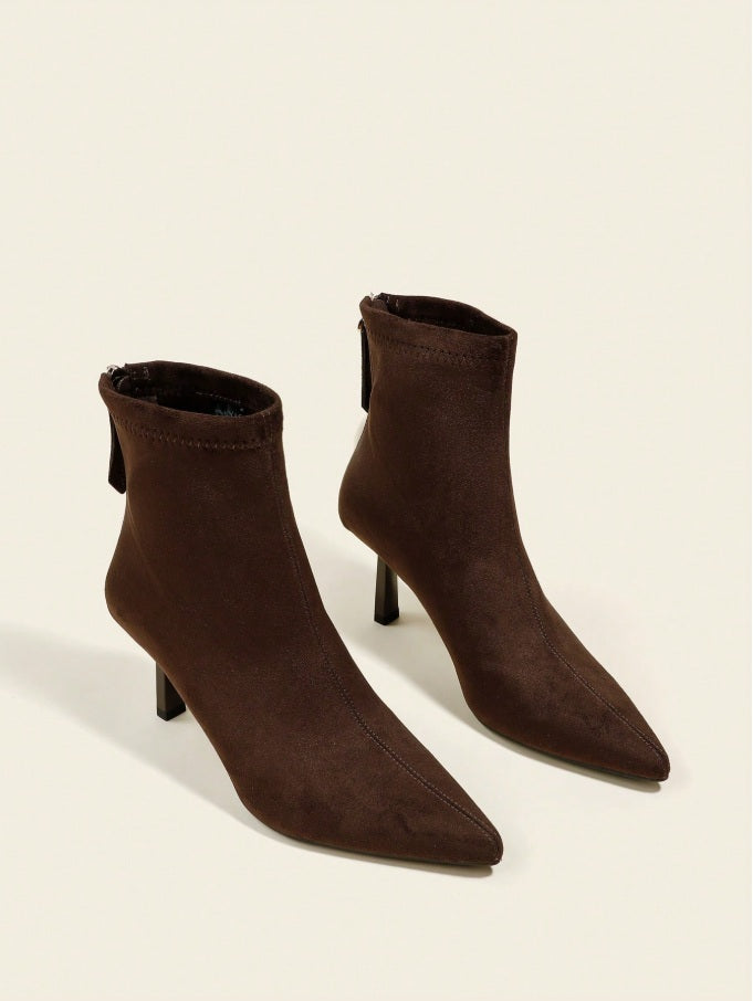 High slim sock heels