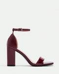 Block heel ankle strap sandals