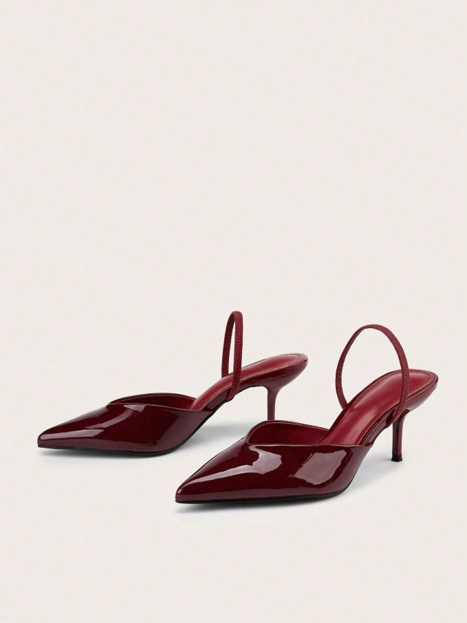 Velvet mules with instep strap