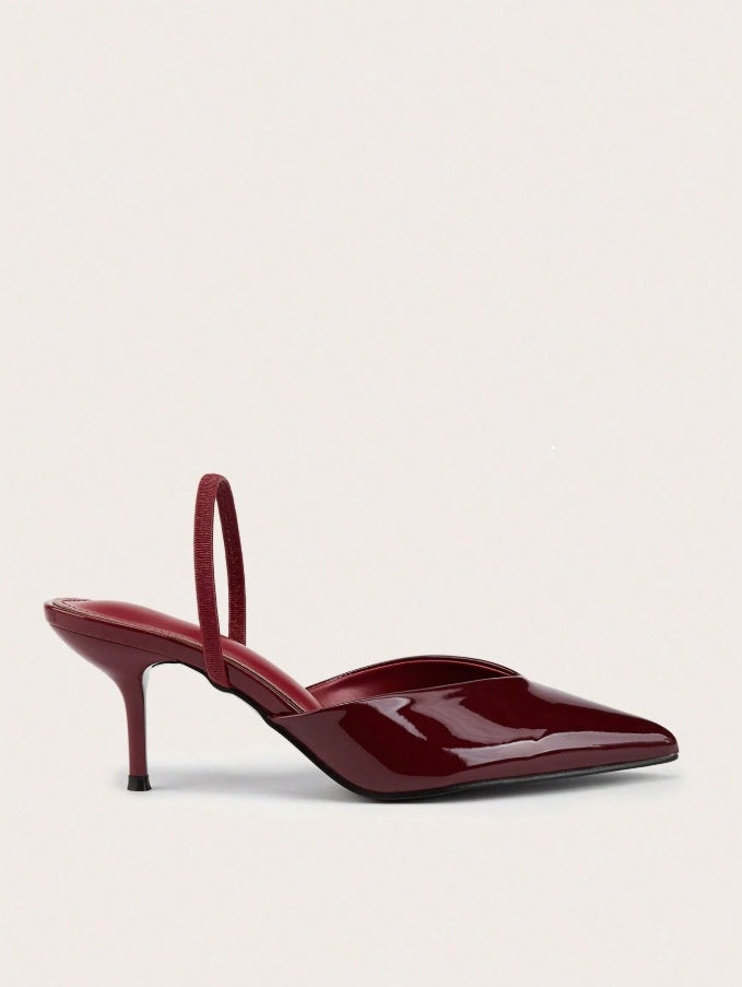 Velvet mules with instep strap
