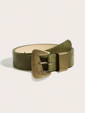 Green Lotus wide Belt