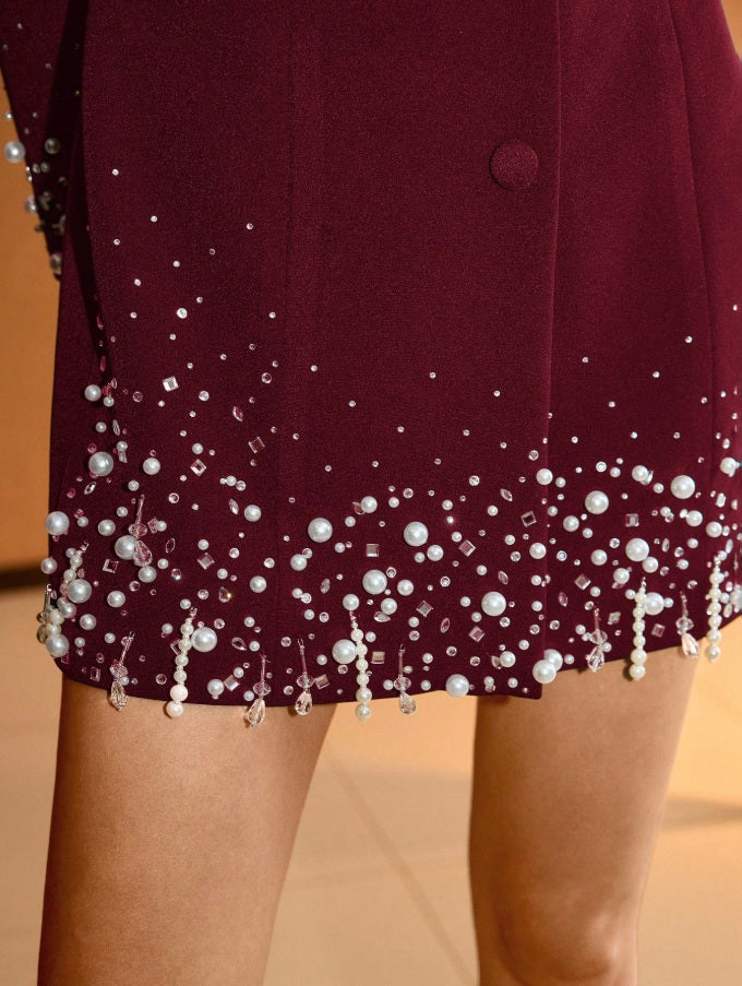 Diana Evening shirt dress with sparkly details